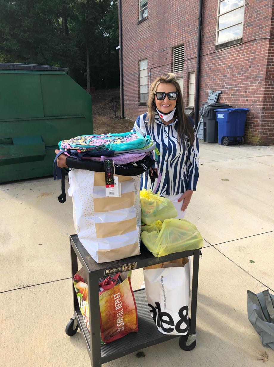 McAdenville Elementary received school supplies from the Cramer Mountain Investment Group.